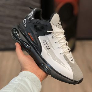 کتانی جردن 23 مردانه زنانه رنگ سفید مشکی سایز 37 تا 44