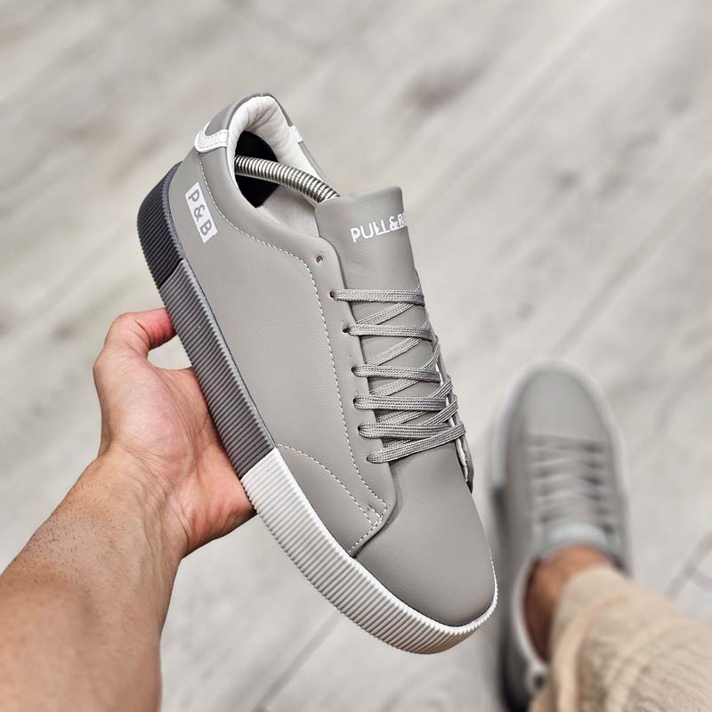 کفش کتونی مردانه مدل پول اند بیر طوسی روشن سایز 40 41 42 43 44 کفش کتونی مردانه مدل پول اند بیر طوسی روشن سایز 40 41 42 43 44