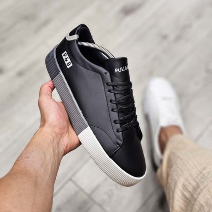 کفش کتونی مردانه مدل پول اند بیر مشکی سایز 40 41 42 43 44