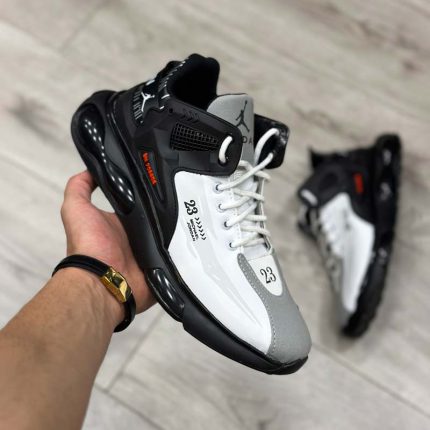 کتانی جردن 23 مردانه زنانه رنگ سفید مشکی سایز 37 تا 44