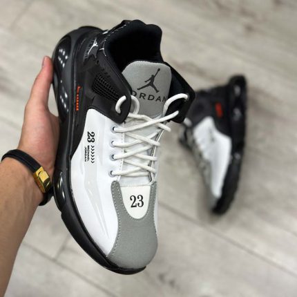 کتانی جردن 23 مردانه زنانه رنگ سفید مشکی سایز 37 تا 44